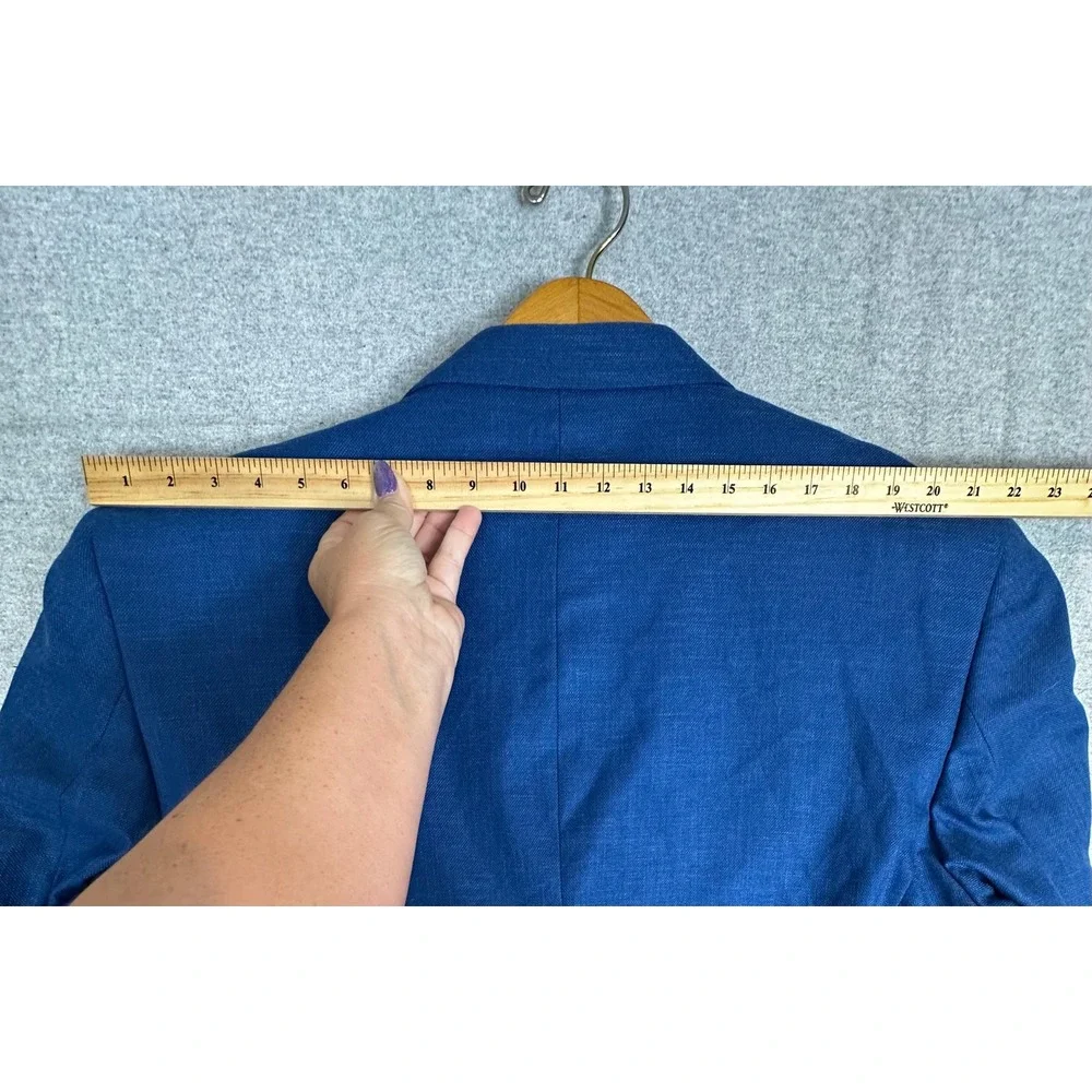 Jos A Bank Blazer Mens 52 Long Blue Comfort Stretch Traditional